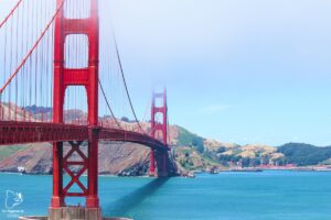 Golden Gate Bridge à San Francisco dans notre article Villes de la Californie : une semaine à San Francisco, Los Angeles et San Diego #californie #usa #etatsunis #voyage #losangeles #sanfrancisco #sandiego