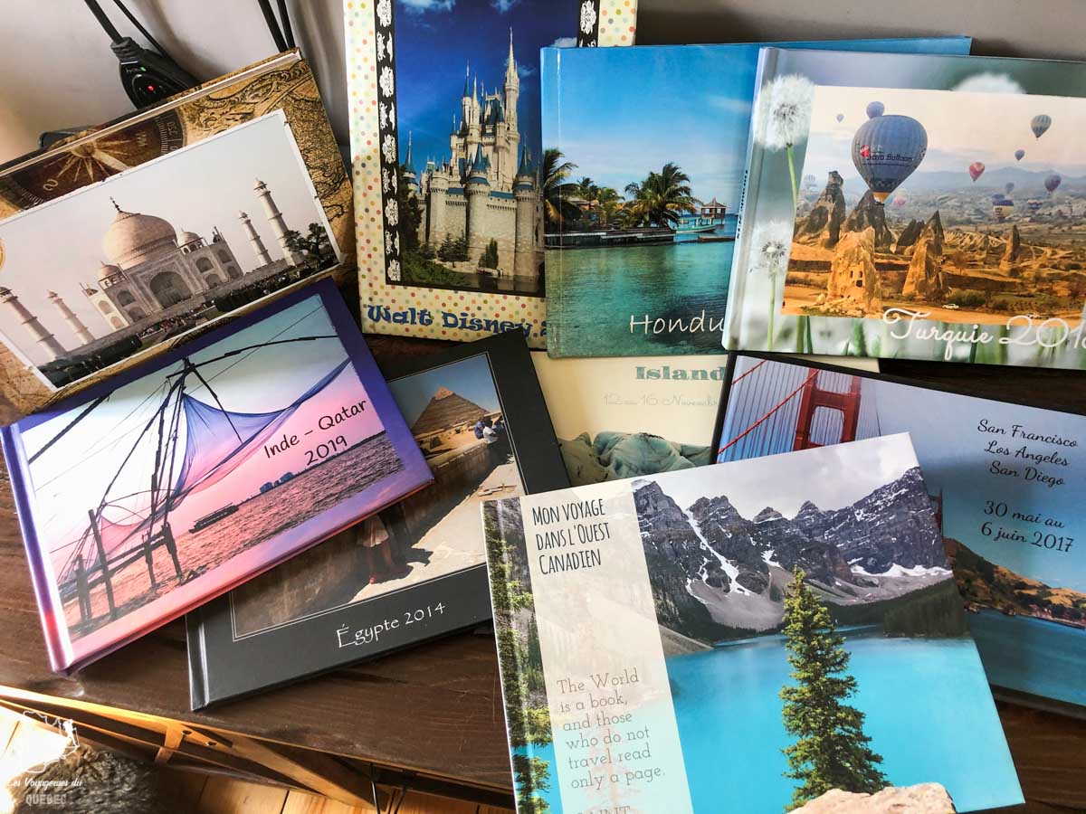 Préparer albums photos au retour de voyage dans notre article Quand le voyage t'aide à garder la tête hors de l'eau #reflexion #voyage #depression