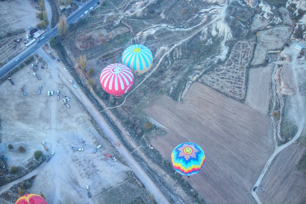 Vol en montgolfière en Turquie dans notre article Vol en montgolfière au lever du soleil en Cappadoce dans notre article Montgolfière en Cappadoce en Turquie : Expérience et astuces pour organiser son vol #montgolfière #ballon #cappadoce #turquie #voyage