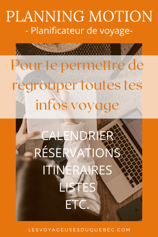 Planificateur de voyage Planning Motion : J'ai testé pour planifier et je vous dis tout! #planificateur #voyage #planningmotion