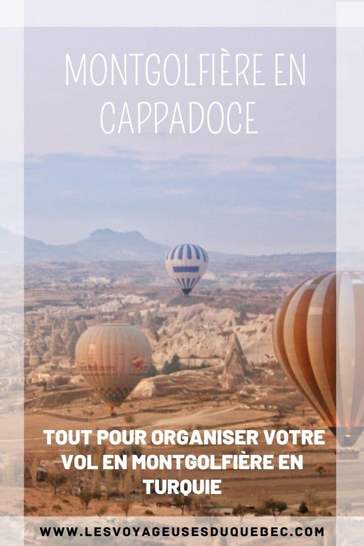 Montgolfière en Cappadoce en Turquie : Expérience et astuces pour organiser son vol #montgolfière #ballon #cappadoce #turquie #voyage