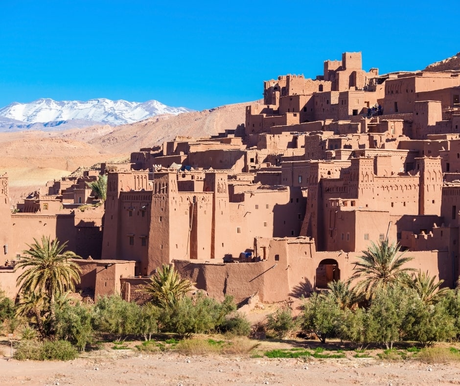 Kasbah de Ait Ben Haddou à Ouarzazate incontournable des voyages au Maroc avec les voyageuses du Québec #maroc #afriquedunord #voyage #voyageorganise #voyageentrefemmes